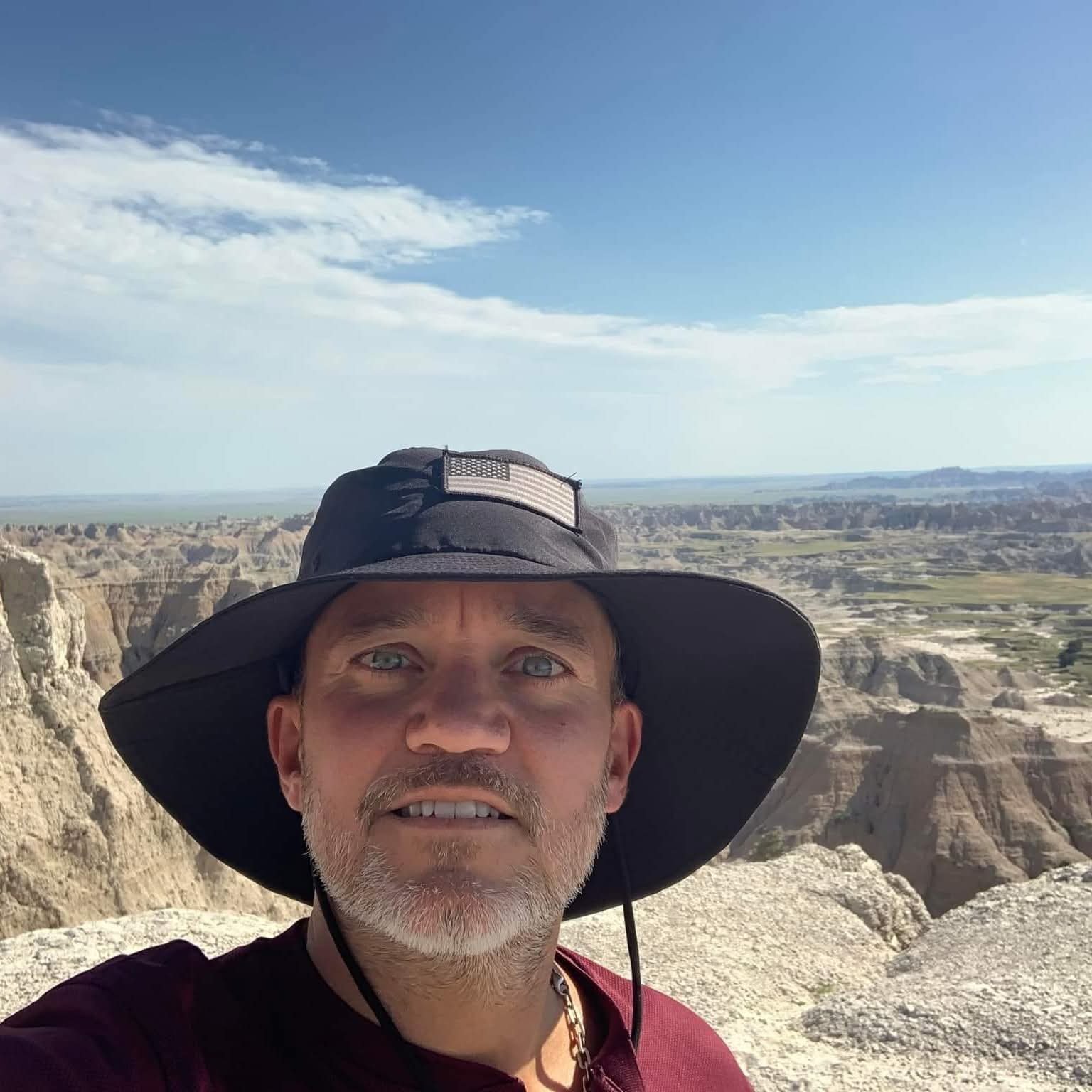 Anton Hocking in the Badlands